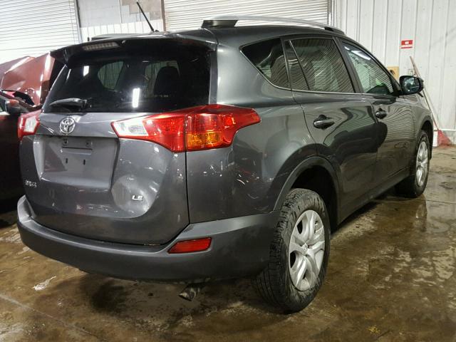 2T3ZFREV4EW092716 - 2014 TOYOTA RAV4 LE GRAY photo 4