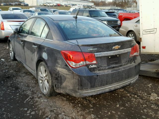 1G1PG5SB9E7323394 - 2014 CHEVROLET CRUZE LTZ GRAY photo 3