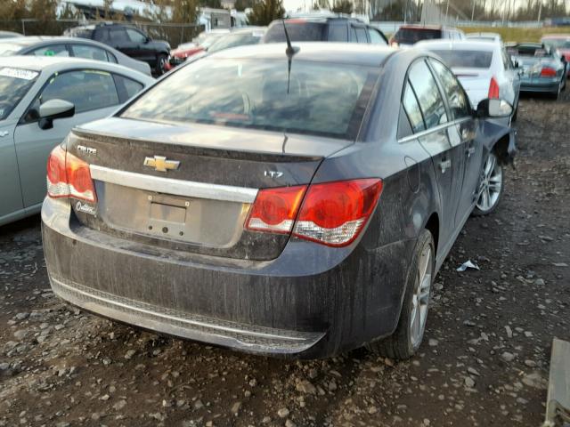 1G1PG5SB9E7323394 - 2014 CHEVROLET CRUZE LTZ GRAY photo 4