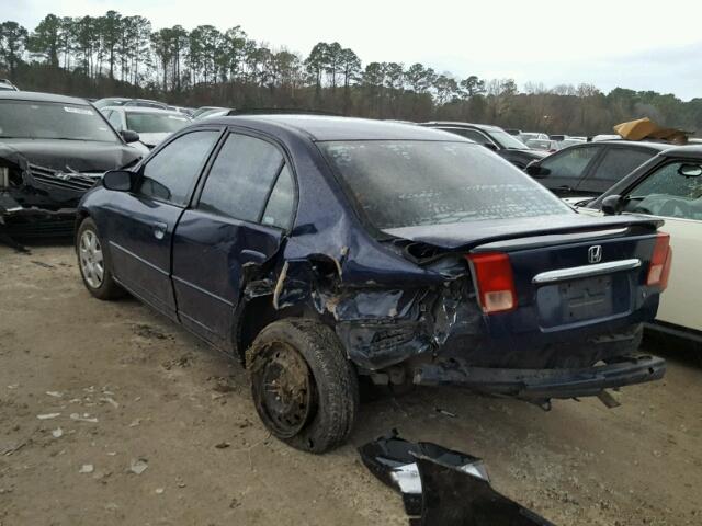 2HGES26761H564427 - 2001 HONDA CIVIC EX ლურჯი ფოტო 3