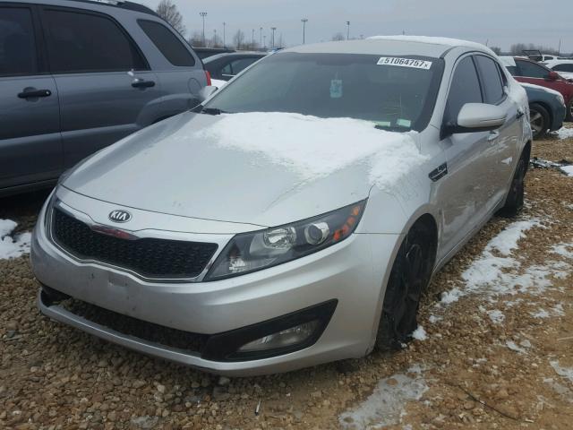 KNAGM4A71D5382602 - 2013 KIA OPTIMA LX SILVER photo 2