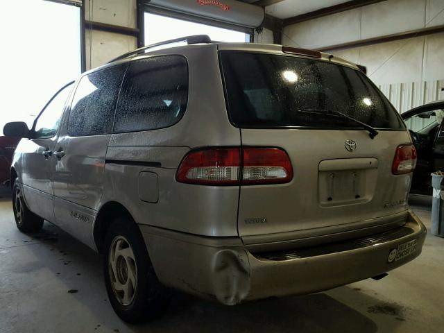 4T3ZF13CX1U325737 - 2001 TOYOTA SIENNA LE BEIGE photo 3