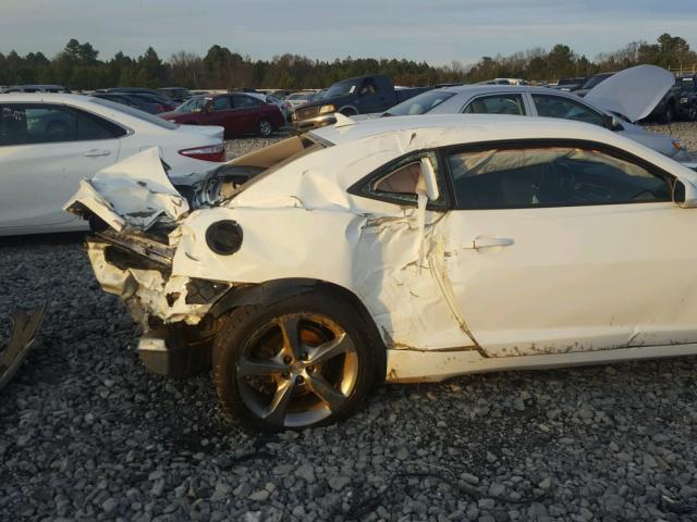 2G1FB1E34E9141513 - 2014 CHEVROLET CAMARO LT WHITE photo 9