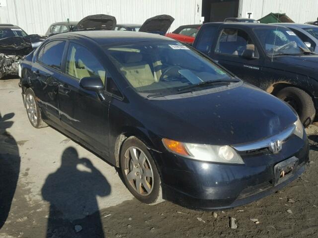 1HGFA16586L129953 - 2006 HONDA CIVIC LX BLACK photo 1