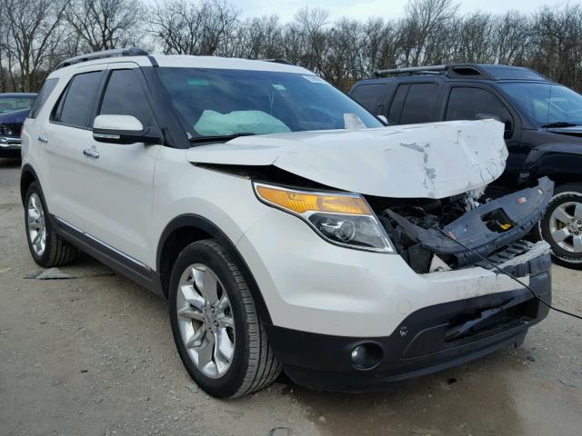 1FM5K7F89FGC38334 - 2015 FORD EXPLORER L WHITE photo 1