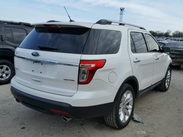 1FM5K7F89FGC38334 - 2015 FORD EXPLORER L WHITE photo 4