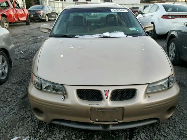 1G2WP52K2YF272340 - 2000 PONTIAC GRAND PRIX GOLD photo 9