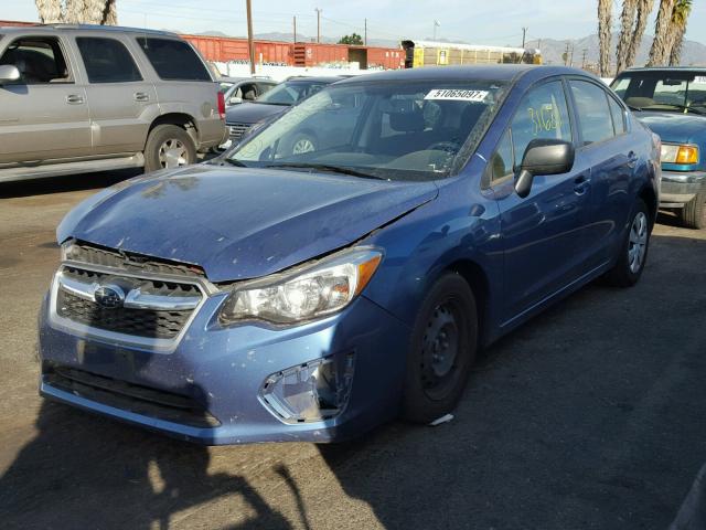 JF1GJAA64EH009335 - 2014 SUBARU IMPREZA BA BLUE photo 2