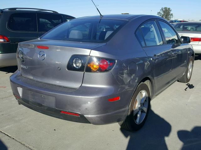 JM1BK123951240259 - 2005 MAZDA 3 S GRAY photo 4