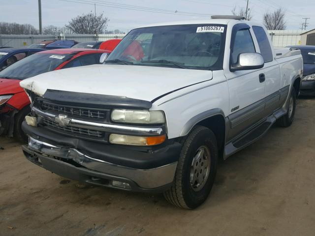 1GCEK19T0XE243985 - 1999 CHEVROLET SILVERADO WHITE photo 2