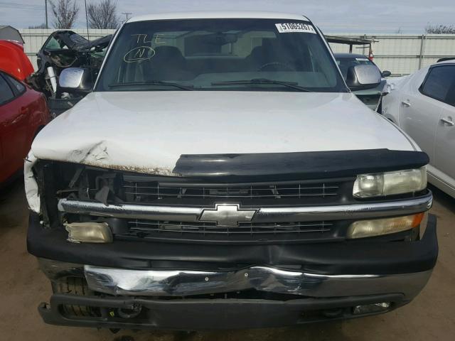 1GCEK19T0XE243985 - 1999 CHEVROLET SILVERADO WHITE photo 9