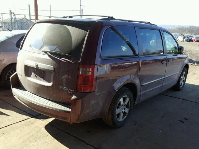 2D8HN54109R506288 - 2009 DODGE GRAND CARA MAROON photo 4