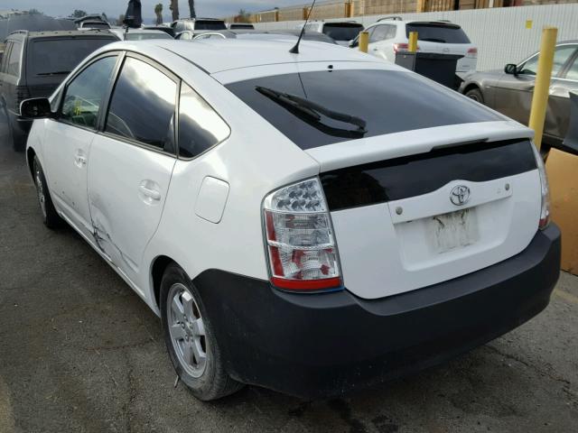 JTDKB20U063193582 - 2006 TOYOTA PRIUS WHITE photo 3