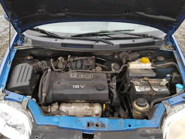 KL1TD52634B207242 - 2004 CHEVROLET AVEO BLUE photo 7