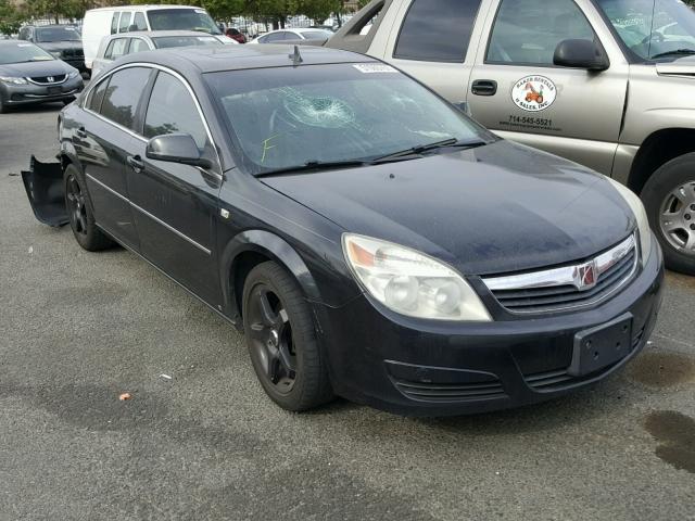 1G8ZS57N78F266246 - 2008 SATURN AURA XE BLACK photo 1