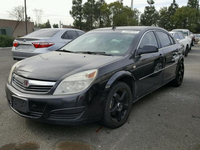 1G8ZS57N78F266246 - 2008 SATURN AURA XE BLACK photo 2