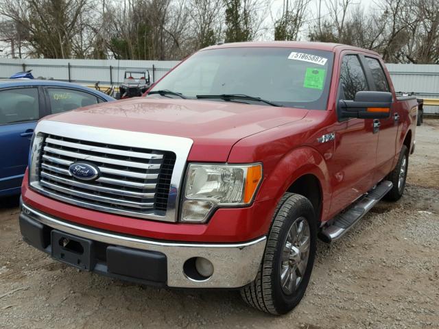 1FTFW1CV8AFA51928 - 2010 FORD F150 SUPER RED photo 2