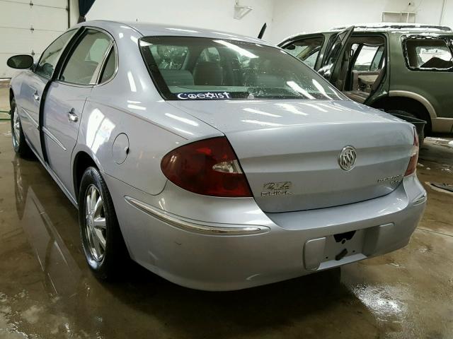 2G4WD562351324314 - 2005 BUICK LACROSSE C SILVER photo 3