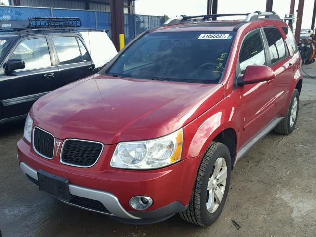 2CKDL63F266175791 - 2006 PONTIAC TORRENT RED photo 2