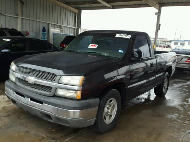 1GCEC14X83Z358750 - 2003 CHEVROLET SILVERADO BLACK photo 2