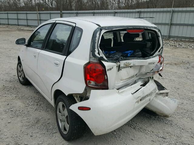 KL1TD66668B273984 - 2008 CHEVROLET AVEO BASE Ağ foto 3