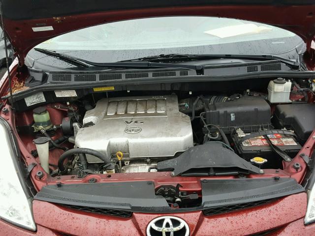 5TDBK23C98S018655 - 2008 TOYOTA SIENNA LE RED photo 7