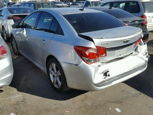 1G1PG5SC4C7271484 - 2012 CHEVROLET CRUZE LT SILVER photo 3