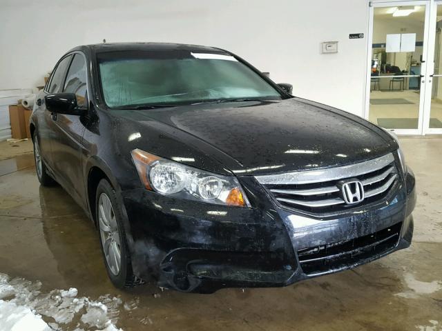 1HGCP2F77BA027302 - 2011 HONDA ACCORD EX BLACK photo 1