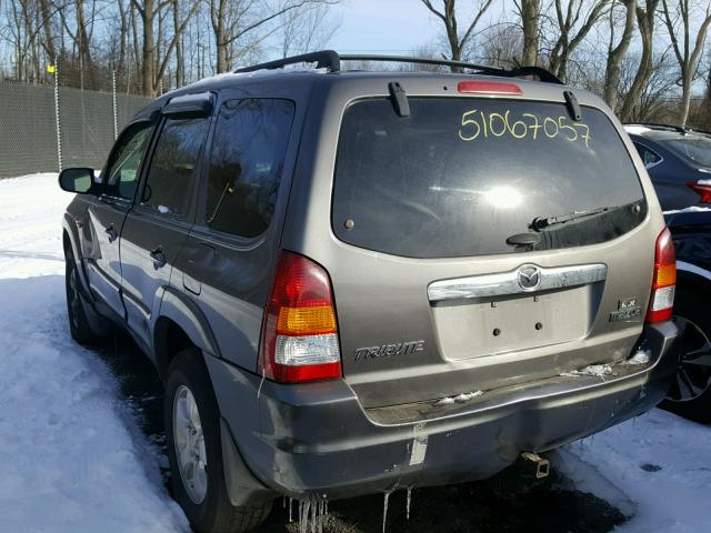 4F2CZ94164KM03775 - 2004 MAZDA TRIBUTE LX GRAY photo 3