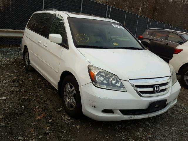 5FNRL38686B411570 - 2006 HONDA ODYSSEY EX WHITE photo 1