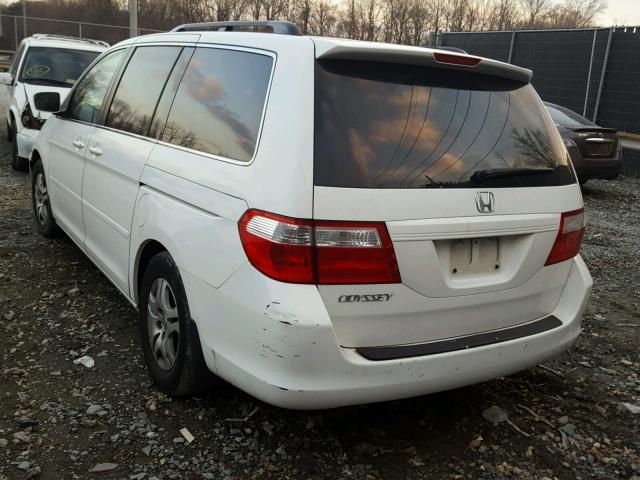 5FNRL38686B411570 - 2006 HONDA ODYSSEY EX WHITE photo 3