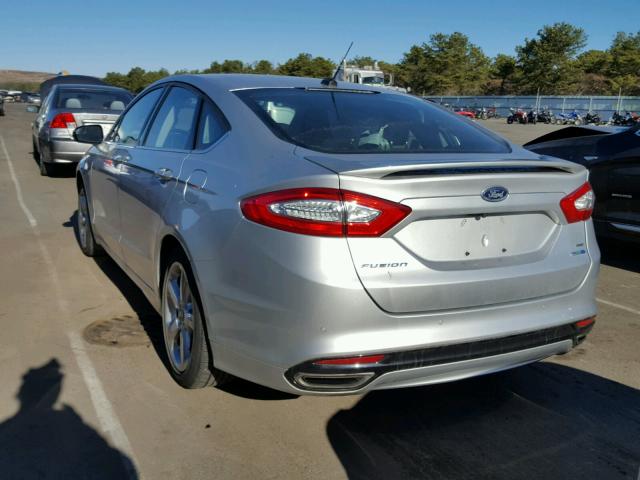 3FA6P0T93FR272900 - 2015 FORD FUSION SE SILVER photo 3