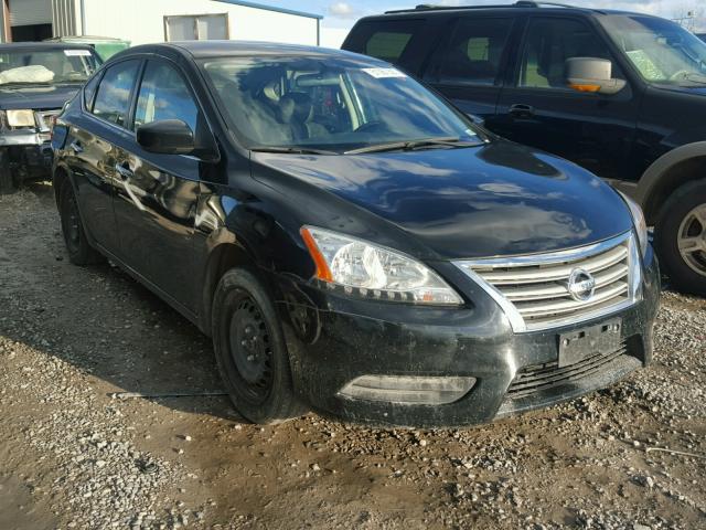 3N1AB7AP8DL607908 - 2013 NISSAN SENTRA S BLACK photo 1