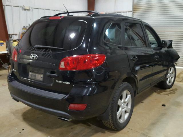 5NMSH13E67H110964 - 2007 HYUNDAI SANTA FE S BLACK photo 4