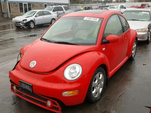 3VWCK21C92M446074 - 2002 VOLKSWAGEN NEW BEETLE 红色 照片 2