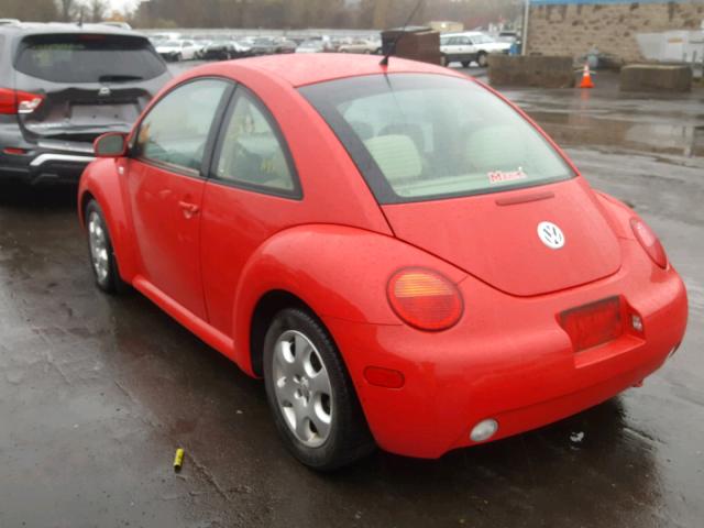 3VWCK21C92M446074 - 2002 VOLKSWAGEN NEW BEETLE 红色 照片 3