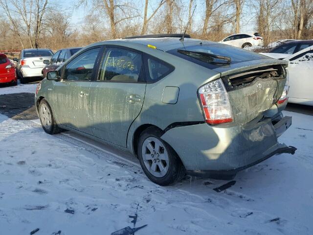 JTDKB20U383430181 - 2008 TOYOTA PRIUS GREEN photo 3