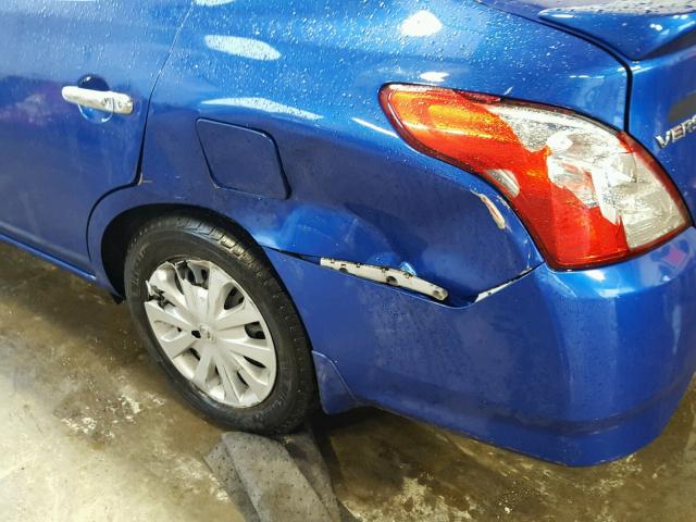 3N1CN7AP4FL842910 - 2015 NISSAN VERSA S BLUE photo 10