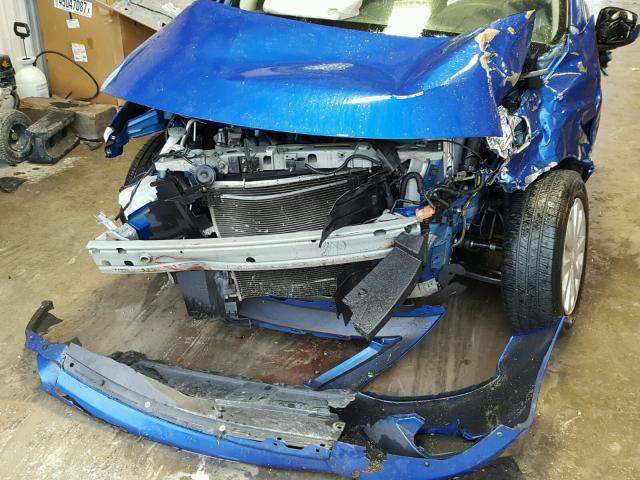 3N1CN7AP4FL842910 - 2015 NISSAN VERSA S BLUE photo 9