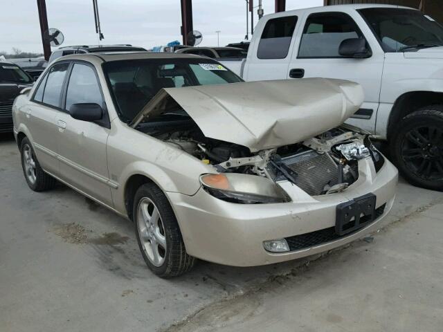 JM1BJ225110474583 - 2001 MAZDA PROTEGE LX BEIGE photo 1