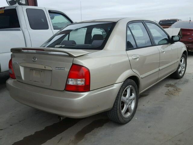 JM1BJ225110474583 - 2001 MAZDA PROTEGE LX BEIGE photo 4