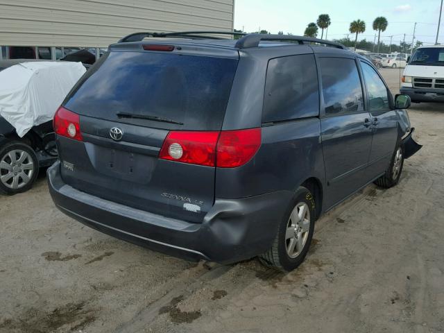 5TDZA23C46S401191 - 2006 TOYOTA SIENNA CE GRAY photo 4