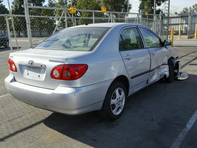 JTDBR32E652060577 - 2005 TOYOTA COROLLA CE SILVER photo 4