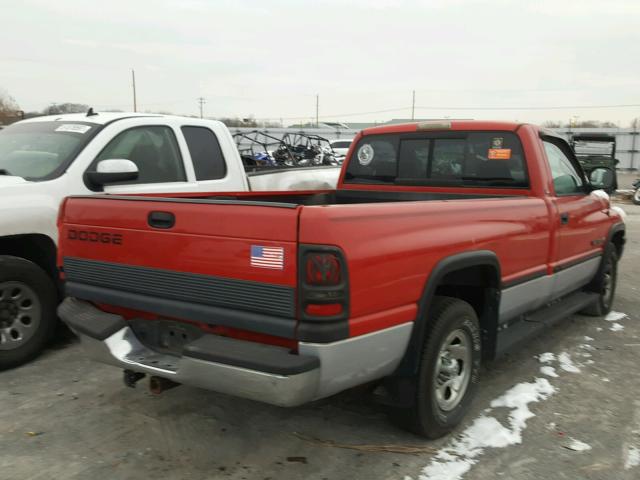 1B7HC16Z0WS531363 - 1998 DODGE RAM 1500 RED photo 4