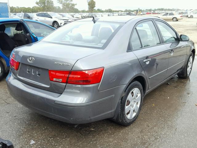 5NPET4AC2AH653866 - 2010 HYUNDAI SONATA GLS GRAY photo 4