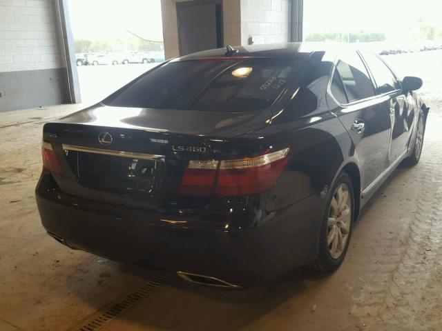 JTHBL46F885063086 - 2008 LEXUS LS 460 BLACK photo 4