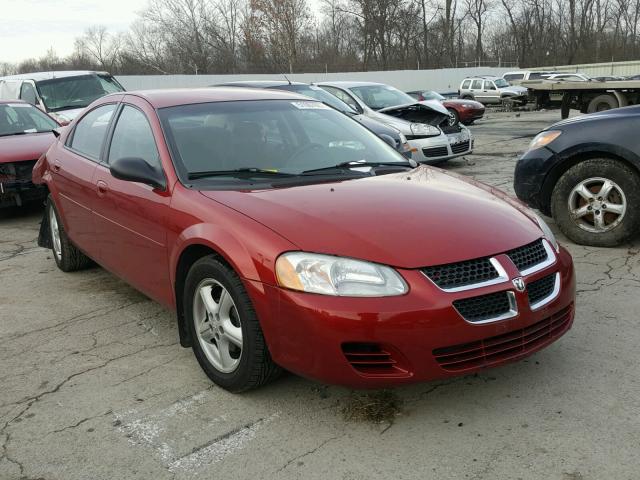 1B3EL46X44N102436 - 2004 DODGE STRATUS SX BURGUNDY photo 1