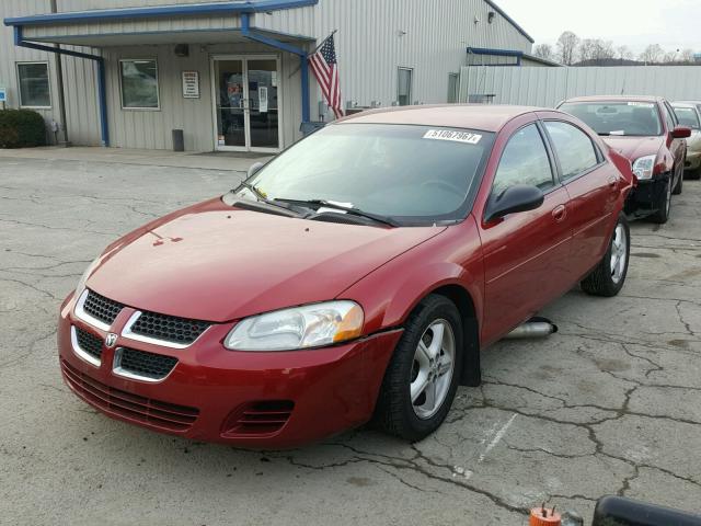 1B3EL46X44N102436 - 2004 DODGE STRATUS SX BURGUNDY photo 2