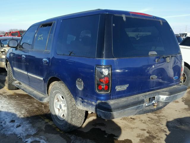 1FMEU1762VLB78973 - 1997 FORD EXPEDITION BLUE photo 3