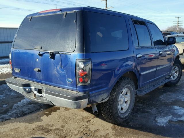 1FMEU1762VLB78973 - 1997 FORD EXPEDITION BLUE photo 4